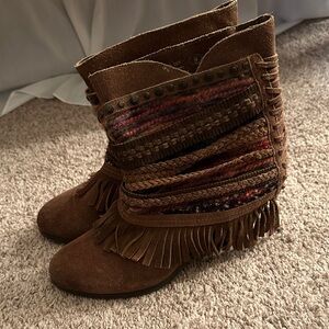 Naughty Monkey boho booties size 9